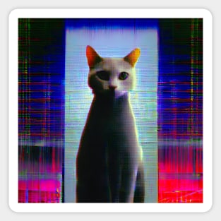 Glitch Cat Sticker